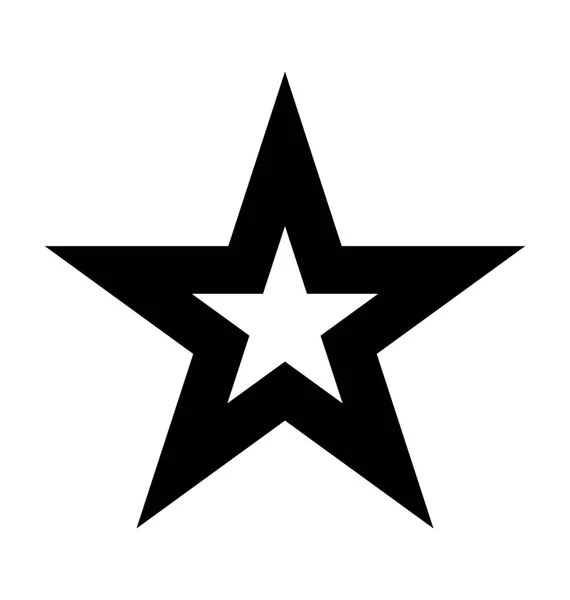Sterne Flache Vektorsymbole — Stockvektor