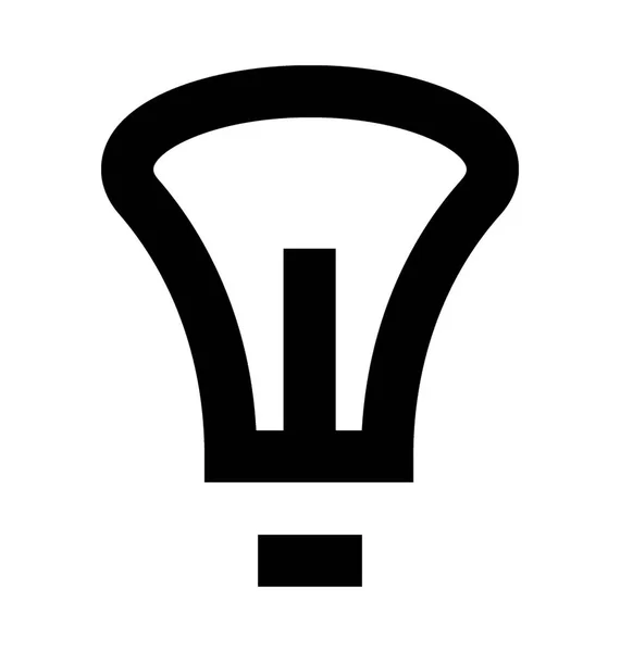 Icône Vecteur Plat Ampoule — Image vectorielle
