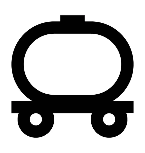 Brandstof Tank Vlakke Vector Icon — Stockvector