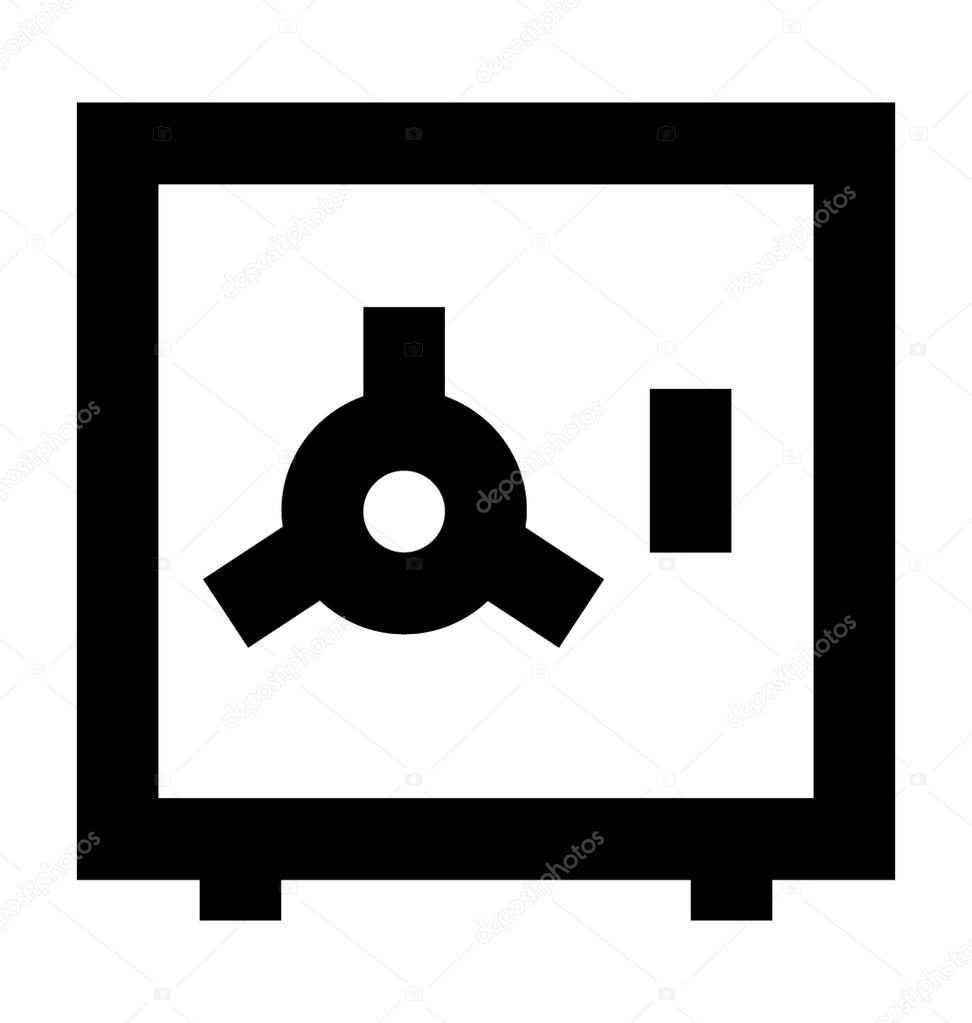 Locker Flat Vector Icon
