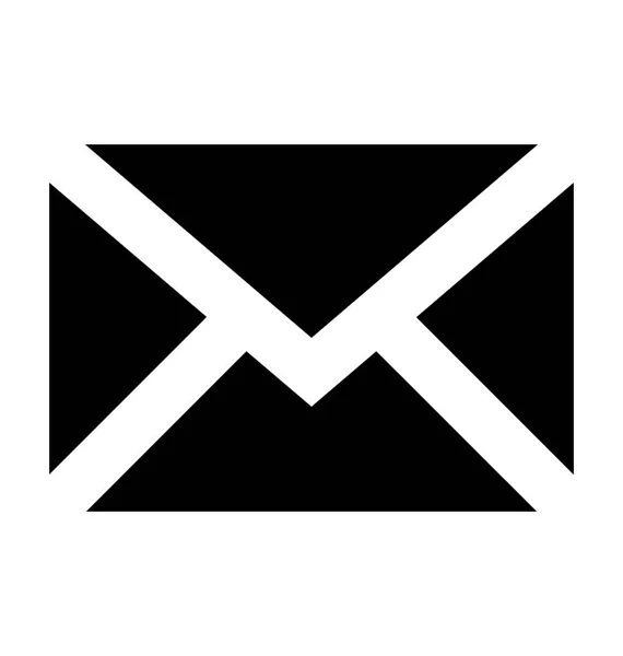 Mail Platte Vector Pictogram — Stockfoto