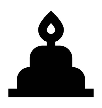 kek düz vektör simgesi 