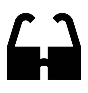 Güneş Gözlüğü Düz Vektör Simgesi 