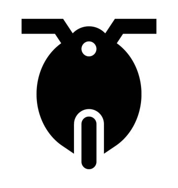 scooter düz vektör simgesi 