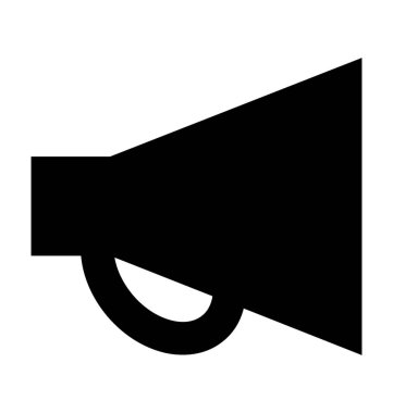 megafon düz vektör simgesi