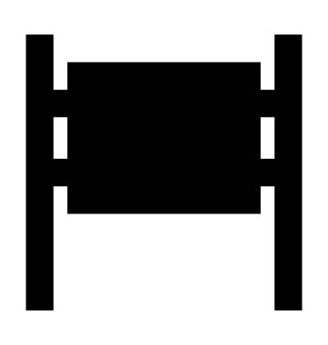 Tabela düz vektör simgesi