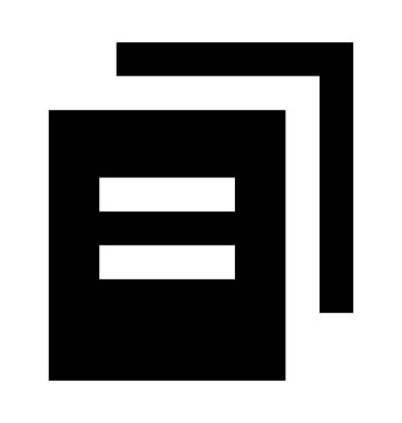 Kopya dosyalar düz vektör simgesi