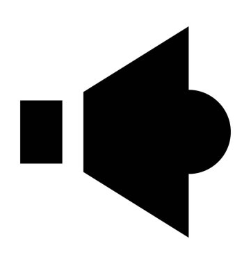 Ses ayarı düz vektör simgesi