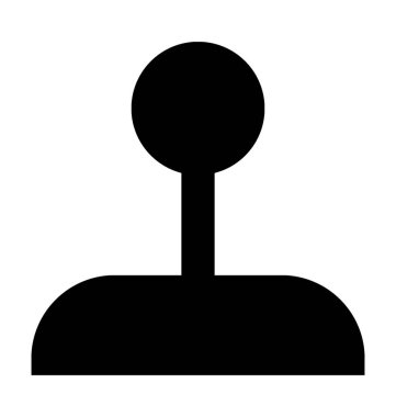 joystick düz vektör simgesi