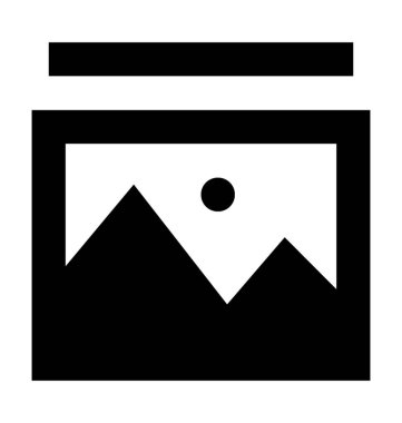 Fotoğraflar düz vektör simgesi