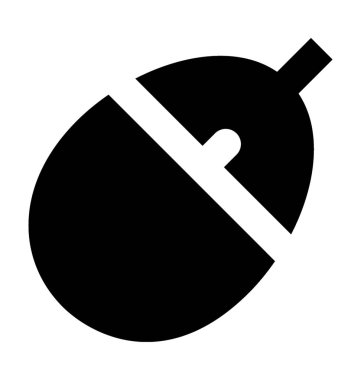 Bilgisayar fare düz vektör simgesi