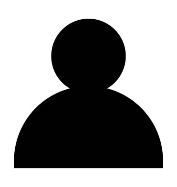 kullanıcı düz vektör simgesi