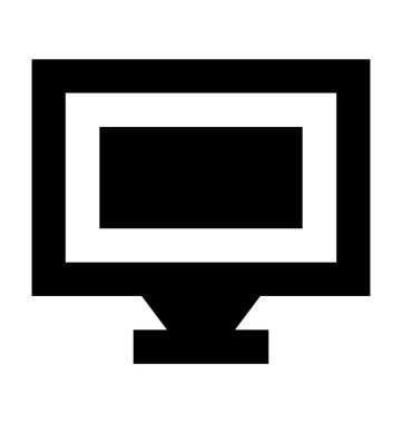 Düz vektör simgesini izle