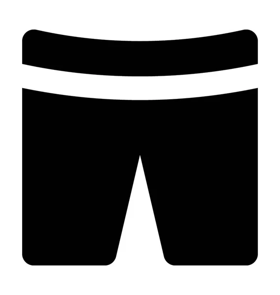 Pantalones Cortos Icono Vector Plano — Archivo Imágenes Vectoriales