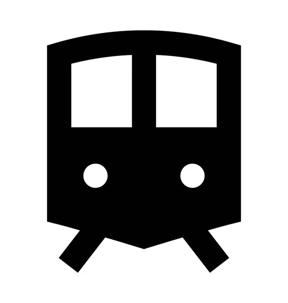 Tram Flat Vector Icon — Stock Vector