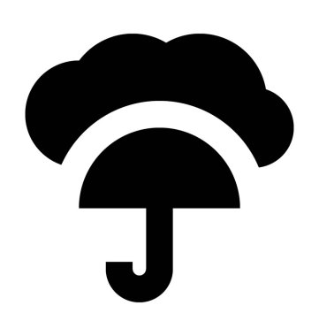 Bulut hesaplama düz vektör simgesi 