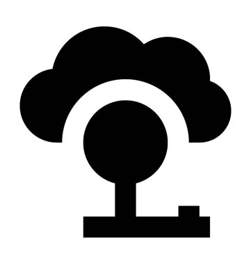 Geniş bant bağlantı düz vektör simgesi 