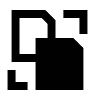 Kopya dosyalar düz vektör simgesi 