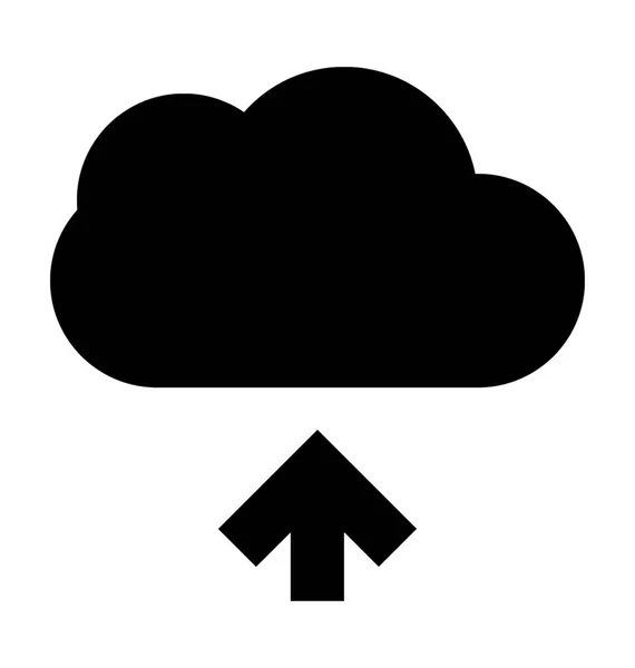 Flat Vector Icon Von Cloud Hochladen — Stockvektor