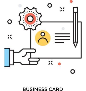 Kartvizit renkli vektör simgesi