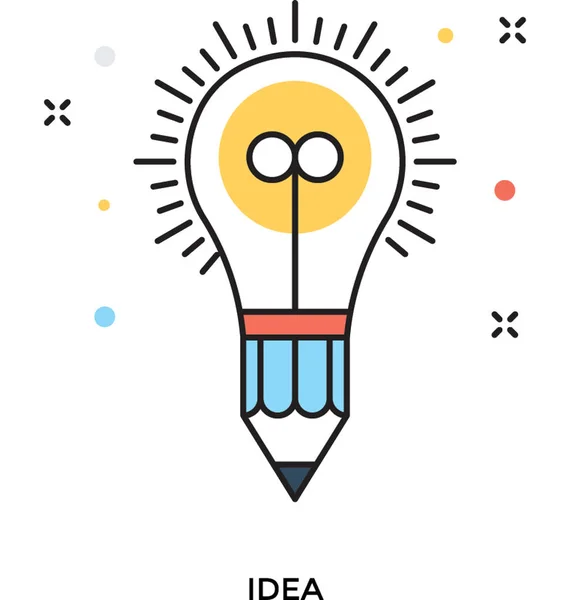 Idea Color Vector Icono — Vector de stock