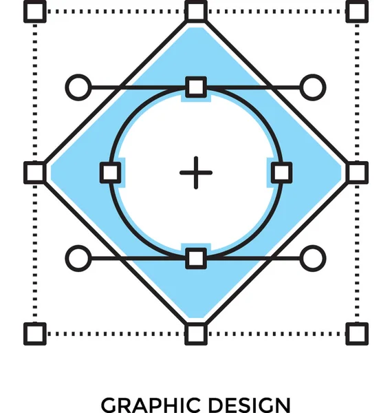 Ícone Vetor Plano Design Gráfico —  Vetores de Stock