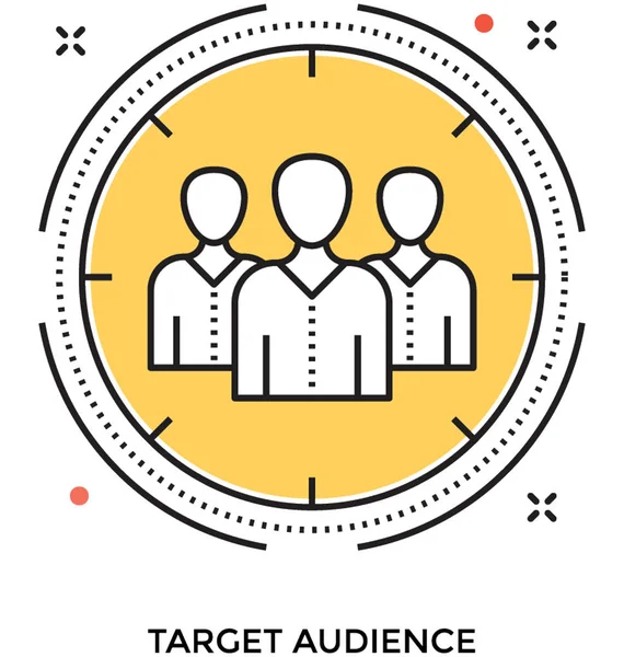 Seyirci renkli vektör simgesi