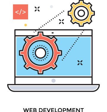 Geliştirme renkli vektör simgesi