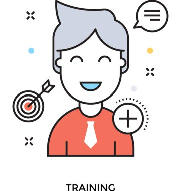 İşadamı renkli vektör simgesi