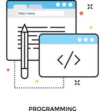 Geliştirme renkli vektör simgesi