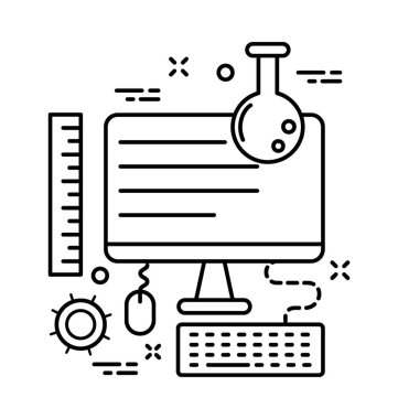 E bilgi satırı vektör simgesi