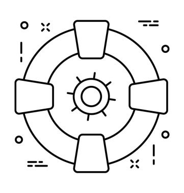 Hayat yüzük satırı vektör simgesi