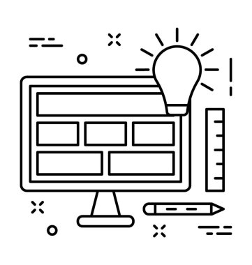 kullanıcı arayüzü vektör simgesi