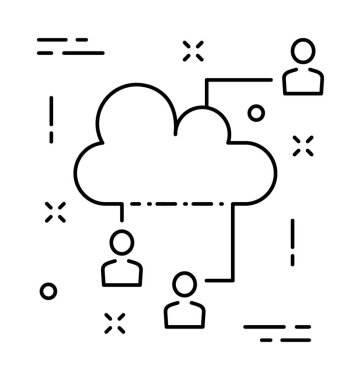 Affiliate pazarlama satırı vektör simgesi