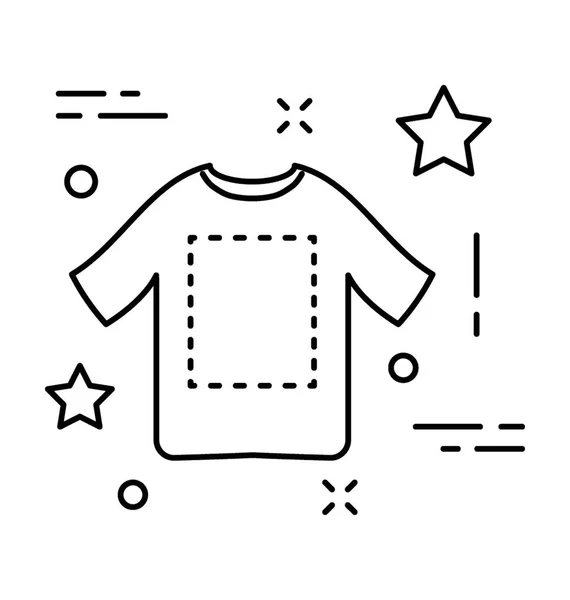 Shirt Line Vector Icon — Stock Vector