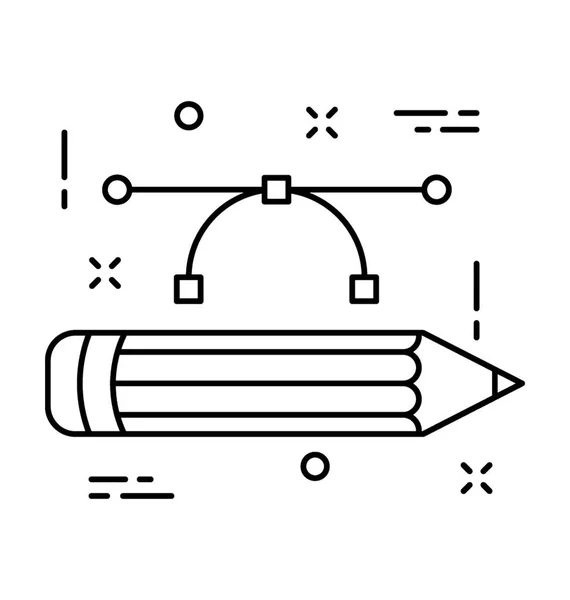 Design Lijn Vector Afbeeldingspictogram — Stockvector