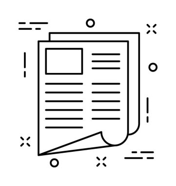 Online grafik çizgi vektör simgesi