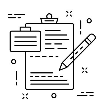 Yazma satırı vektör simgesi