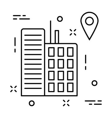 GPS satırı vektör simgesi