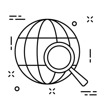 Internet arama satırı vektör simgesi 