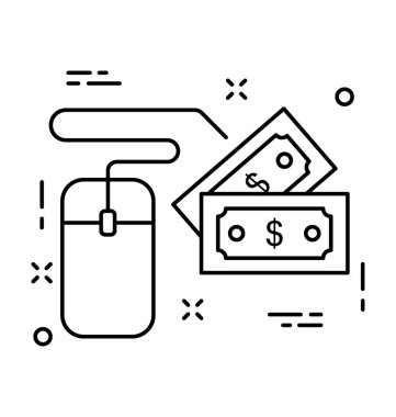 PPC satırı vektör simgesi