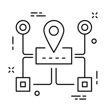 Yerel Seo satırı vektör simgesi