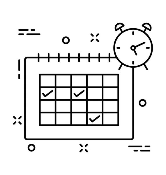 Fahrplanvektorsymbol — Stockvektor