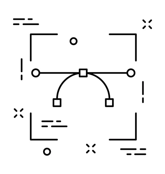 贝塞尔工具线矢量图标 — 图库矢量图片