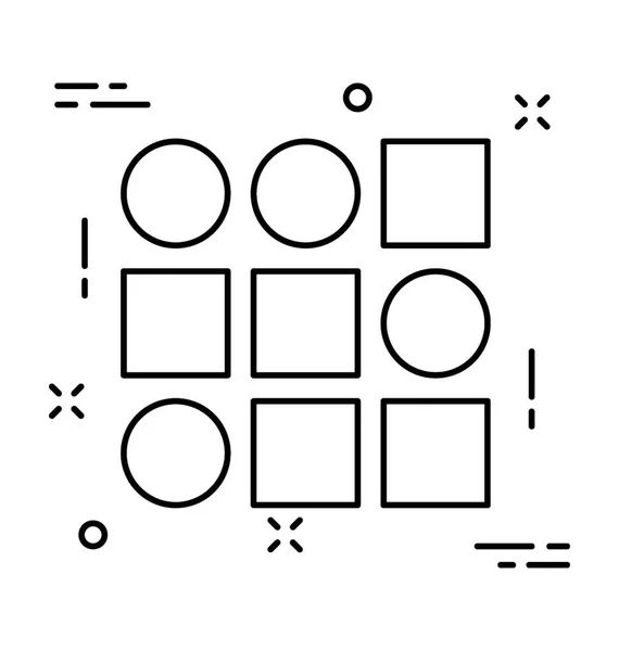 Formes Ligne Icône Vectorielle — Image vectorielle
