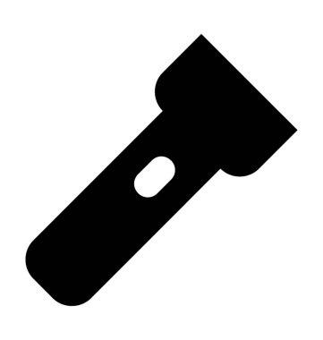 Meşale düz vektör simgesi