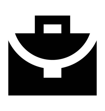 evrak çantası düz vektör simgesi