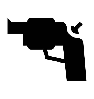 Tabanca düz vektör simgesi