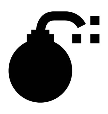 Dinamit düz vektör simgesi