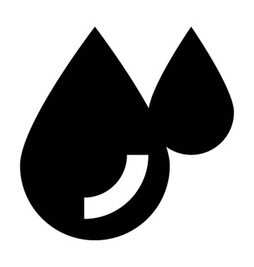 Damla düz vektör simgesi